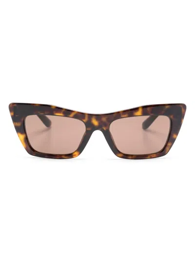 Dolce & Gabbana Sonnenbrille Mit Cat-eye-gestell In Brown