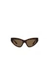 Dolce & Gabbana Cat-eye Frame Sunglasses In Brown