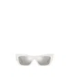 Dolce & Gabbana Cat's Eye Frame Sunglasses In White