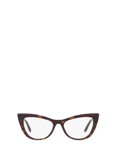 Dolce & Gabbana Cat-eye Glasses In Brown