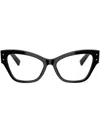 Dolce & Gabbana Cat-eye Glasses In Black