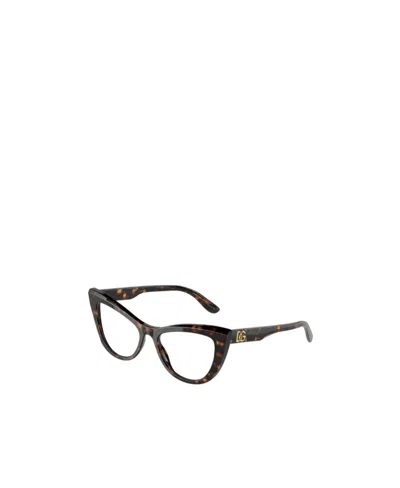 Dolce & Gabbana Cat's Eye Profile Flat Lens In Black