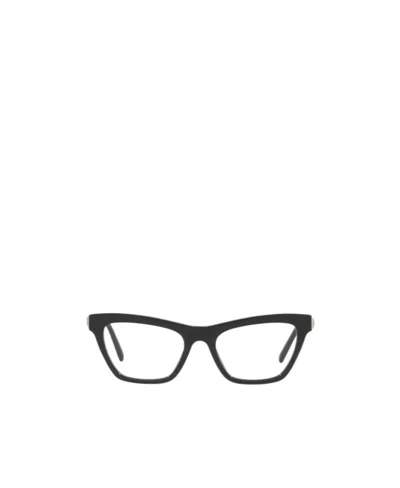 Dolce & Gabbana Cat's Eye Profile Flat Lens In Black