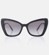 Dolce & Gabbana Cat-eye Sunglasses In Black