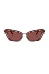 Dolce & Gabbana Cat Eye Sunglasses In Bordeaux
