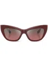 Dolce & Gabbana Dg4417 Cat-eye Acetate Sunglasses In Red