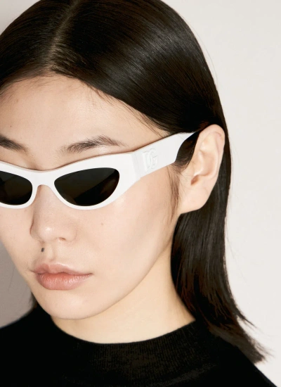 Dolce & Gabbana Cat-eye Sunglasses In White