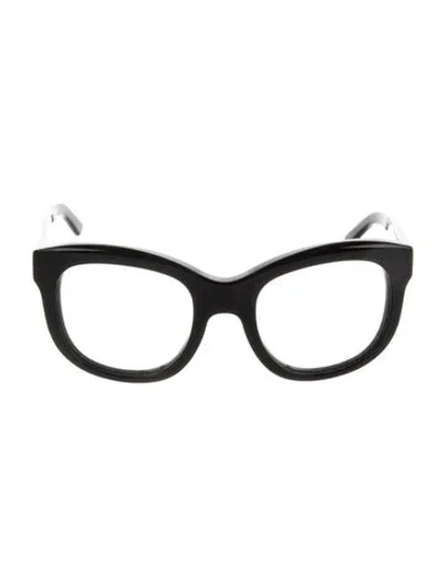 Pre-owned Dolce & Gabbana Cat-eye Eyeglasses In Black