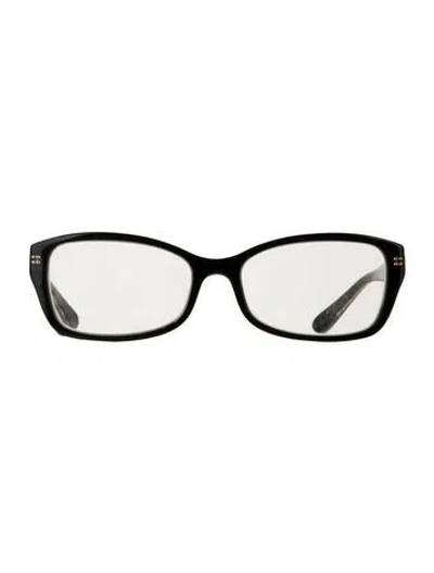 Pre-owned Dolce & Gabbana Cat-eye Eyeglasses In Black/clear