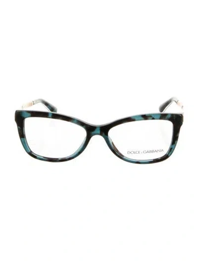 Pre-owned Dolce & Gabbana Cat-eye Eyeglasses In Blue