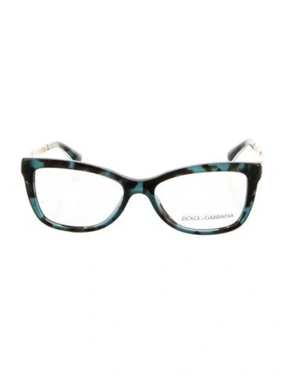Pre-owned Dolce & Gabbana Cat-eye Eyeglasses In Blue