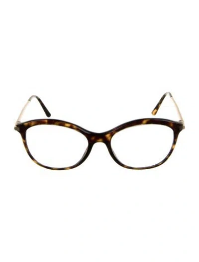 Pre-owned Dolce & Gabbana Cat-eye Eyeglasses In Brown