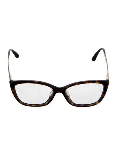 Pre-owned Dolce & Gabbana Cat-eye Eyeglasses In Brown