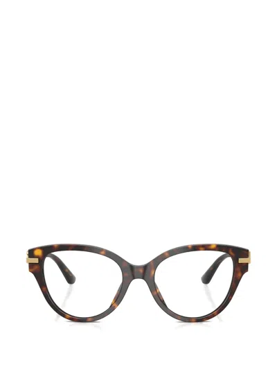 Dolce & Gabbana Cat-eye Glasses In Brown