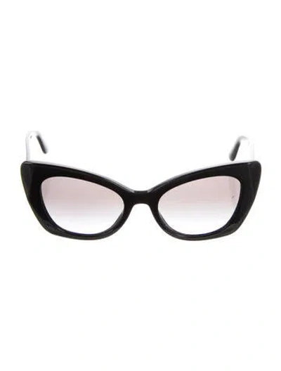 Pre-owned Dolce & Gabbana Cat-eye Gradient Sunglasses In Black