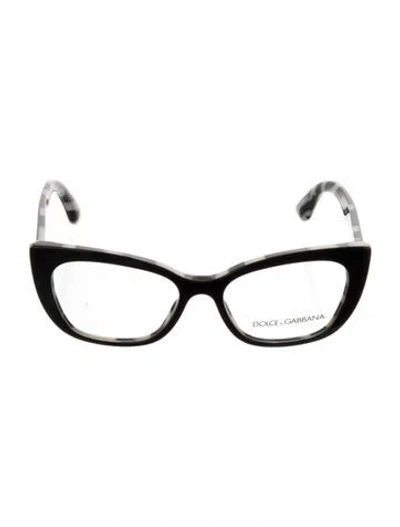 Pre-owned Dolce & Gabbana Cat-eye Gradient Sunglasses In Black