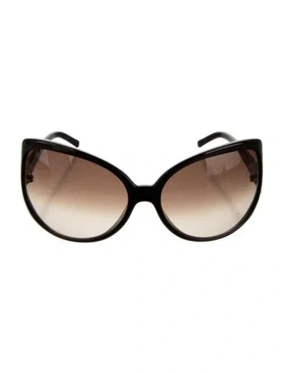 Pre-owned Dolce & Gabbana Cat-eye Gradient Sunglasses In Brown