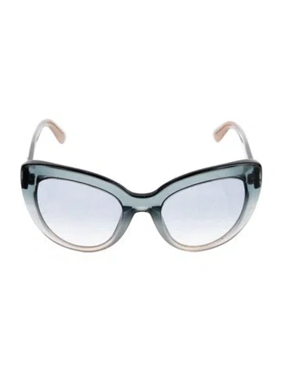 Pre-owned Dolce & Gabbana Cat-eye Gradient Sunglasses In Multi