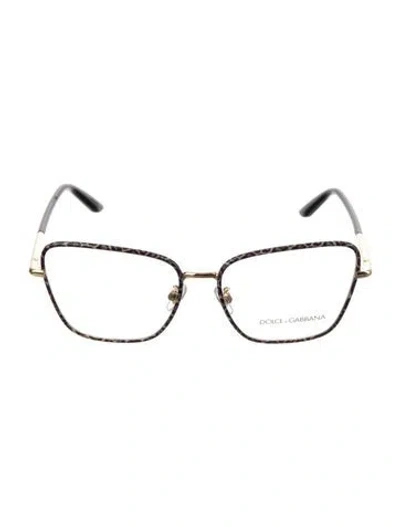 Pre-owned Dolce & Gabbana Cat-eye Tinted Sunglasses In Gold