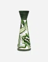 Dolce & Gabbana Medium Printed Candle Holder In Green