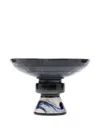 Dolce & Gabbana Ceramic Stand Bowl In Gray