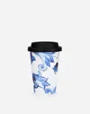 Dolce & Gabbana Ceramic Travel Mug In Blue