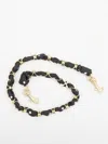 DOLCE & GABBANA CHAIN AND TWILL SHOULDER STRAP