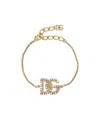 Dolce & Gabbana Chain-link Brass Bracelet In Yellow