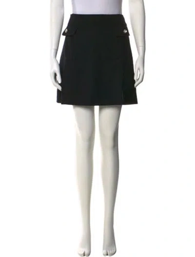 Pre-owned Dolce & Gabbana Chain-link Accents Mini Skirt In Black