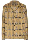 Dolce & Gabbana Chair-motif Print Shirt In Brown