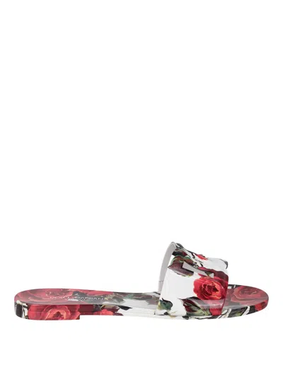 DOLCE & GABBANA DG -LOGO SLIDE BEACHWEAR WITH RUBBER LOGO