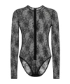 Dolce & Gabbana Embroidered Bodysuit In Black