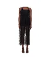 Dolce & Gabbana Calf-length Chantilly Lace Dress With Satin Details In Black
