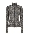 Dolce & Gabbana Chantilly-lace Top - Women's - Viscose/polyester In Black