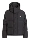 Dolce & Gabbana Men Nylon Short Down Jacket In Gray