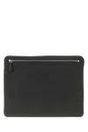 Dolce & Gabbana Rectangular Smooth Fabric Evening Clutch In Gray