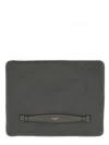 Dolce & Gabbana Charcoal Fabric Clutch In Gray