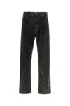 Dolce & Gabbana Charcoal Stretch Corduroy Pant In Black