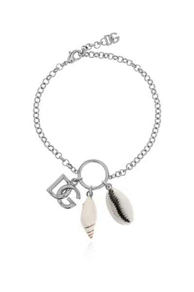 Dolce & Gabbana Dolce  Gabbana Charm Bracelet In Silver