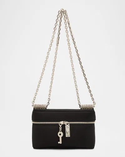 Dolce & Gabbana Charm-embellished Leather Shoulder Bag In Black