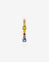 Dolce & Gabbana Rainbow Alphabet I 18 Kt Yellow Gold Charm With Multicolor Fine Gems Gold Female Onesize In Gold