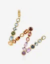 Dolce & Gabbana Rainbow Alphabet W 18 Kt Yellow Gold Charm With Multicolor Fine Gems Gold Female Onesize In Gold