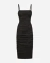Dolce & Gabbana Polka Dot Midi Dress In Print