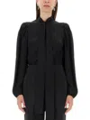 Dolce & Gabbana Silk Shirt With Lace Inlay