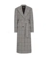 Dolce & Gabbana Check-pattern Coat In Black