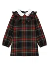 Dolce & Gabbana Wool-blend Tartan Dress (8-12 Years) In Black
