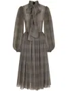 Dolce & Gabbana Check-pattern Dress In Grey