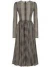Dolce & Gabbana Check-pattern Dress In Grey