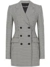 Dolce & Gabbana Check Pattern Jacket In Grey