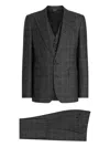 Dolce & Gabbana Check-pattern Three-piece Suit In Gray